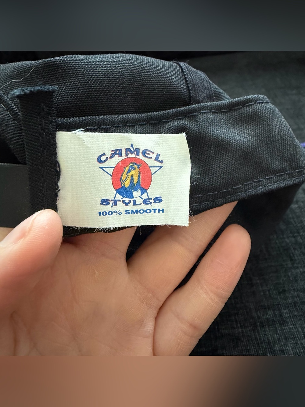 Vintage 90s Camel Cigarettes Promo Snapback Hat Purple Black Cap Rare made USA - Picture 8 of 11